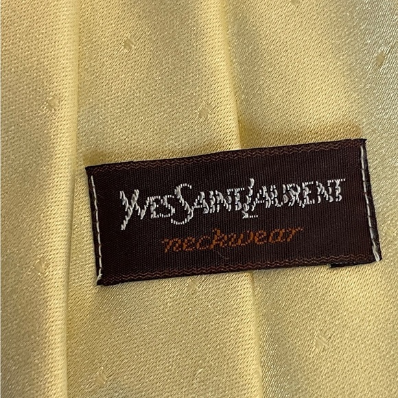 Yves Saint Laurent Light Yellow Tie - Picture 6 of 6